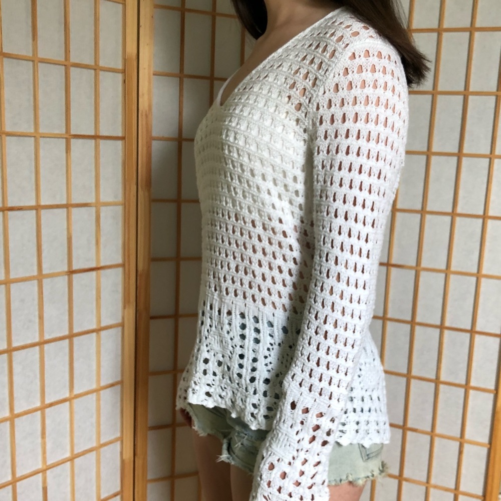 Crochet Cotton Sweater - Picture 4 of 5